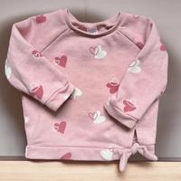 Carters  - Felpa bimba con nodino e cuori 12 mesi