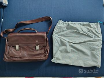 Piquadro ventiquattrore in pelle marrone