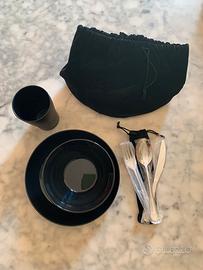 Set stoviglie campeggio con borsa