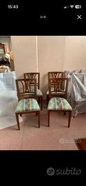 Set 4 sedie classiche in legno