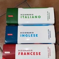 3 dizionari italiano/inglese/francese Vallardi