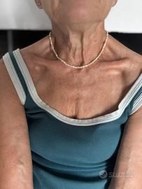Collana perle naturali ovali corte