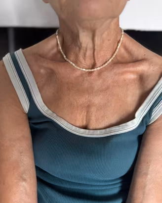 Collana perle naturali ovali corte