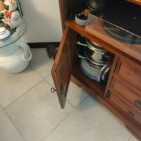 porta tv legno massello 