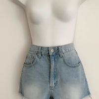 JEANS, SHORT, DONNA, CHIARO