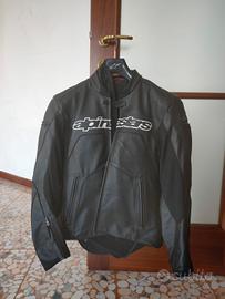 Giacca moto pelle Alpinestar uomo