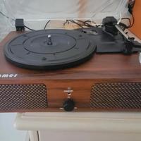 giradischi vinile 33 giri in stile vintage nuovo