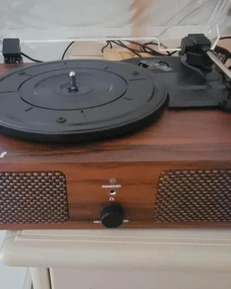 giradischi vinile 33 giri in stile vintage nuovo