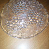 Alzatina porta torte/ frutta in vetro