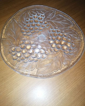 Alzatina porta torte/ frutta in vetro