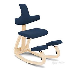 Varier Thatsit naturale tessuto Tonal blu