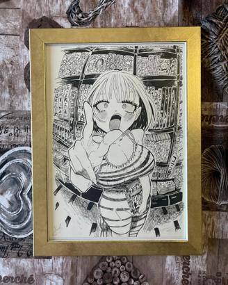 Disegno Anime originale a mano – Incorniciato