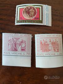 3 francobolli poste vaticane nuovi del 1975
