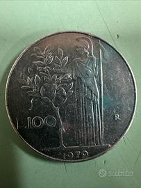 100 lire minerva 1979