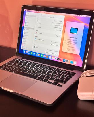Macbook Pro 13" 256gb CONS. DOMIC. A MANO