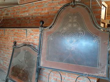 letto in ferro antico