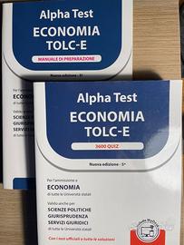 Alpha test economia tolc-E, quiz+manuale