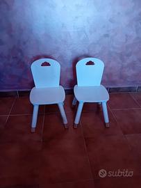 sedie in legno da bambini