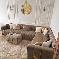 Divano salotto completo di tappeto e pouf