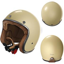 CASCO JET MOTO CAFE RACER STORMER LUCIDO VINTAGE
