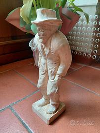Gobbo portafortuna in legno intagliato