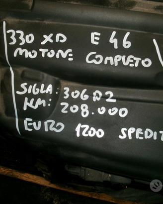 Motore bmw 330 xd e46