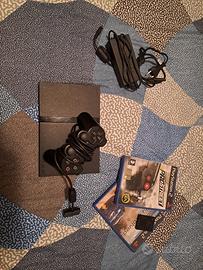 playstation 2 usata con due giochi  playstation 2