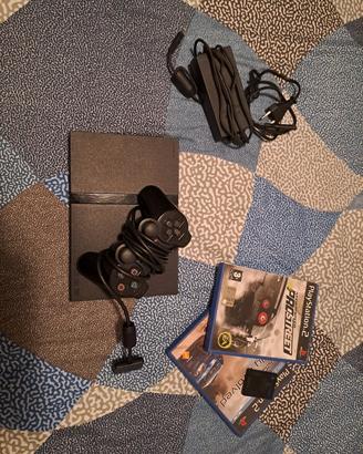 playstation 2 usata con due giochi  playstation 2