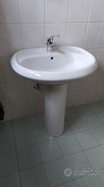 LAVABO COLONNA E MISCELATORE BAGNO