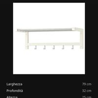 appendiabiti Ikea TJUSIG 79cm