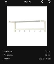 appendiabiti Ikea TJUSIG 79cm