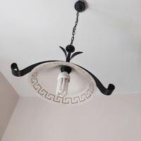 Lampadario classico ferro battuto