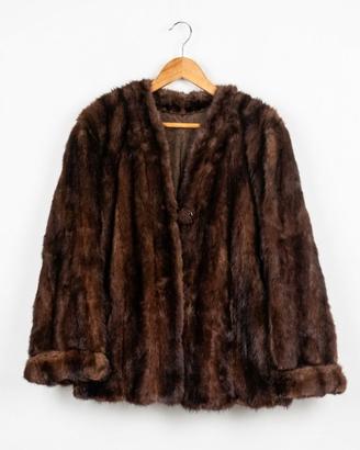 Pelliccia vera visone vintage anni '60 
