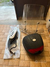 bauletto, marmitta, vetro protettivo scooter