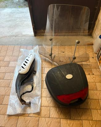 bauletto, marmitta, vetro protettivo scooter
