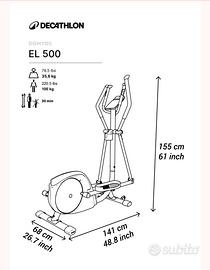 Bicicletta ellittica Domyos 500