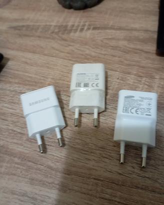 Lotto 3 Caricatori USB Originali (Samsung e Huawei
