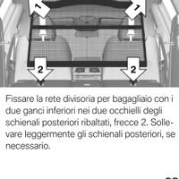 Rete divisoria per bagagliaio BMW
