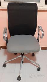 Sedia Professionale Ufficio nero e grigio