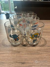 Set 8 bicchieri Nutella I Puffi