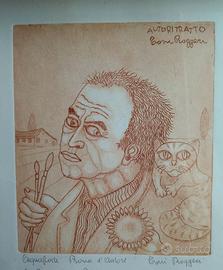Acquaforte Toni Roggeri Prova d'autore