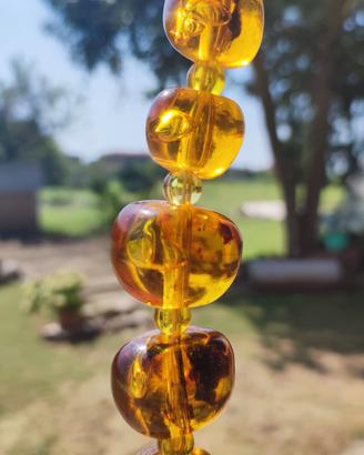 Collana ambra graduata 180 grammi 65 cm