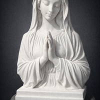 Statua Madonna in Preghiera – Effetto Marmo