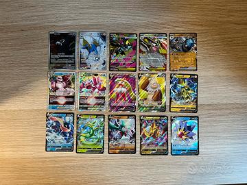 Lotto 26 carte Pokémon/Allenatore + Deck-Box