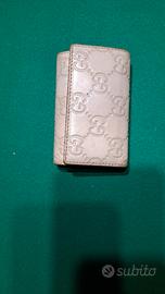 Portachiavi in pelle Gucci linea Guccissime