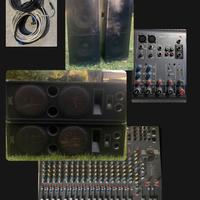 FUORITUTTO Impianto completo Casse sub Mixer 20ch