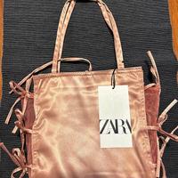 Borsetta raso con fiocchetti Zara