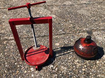 Torchietto artigianale + segnalatore per lavori