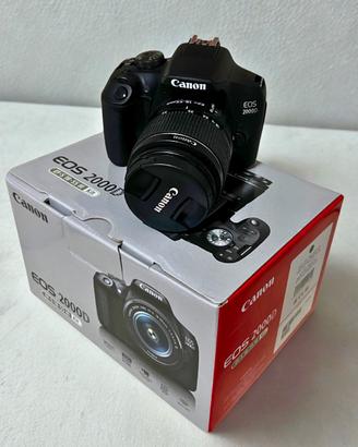 Canon EOS 2000D + 18-55mm - garanzia + assicuraz