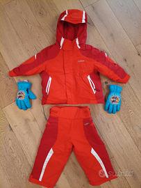 Tuta neve bambini 18 mesi con guanti 